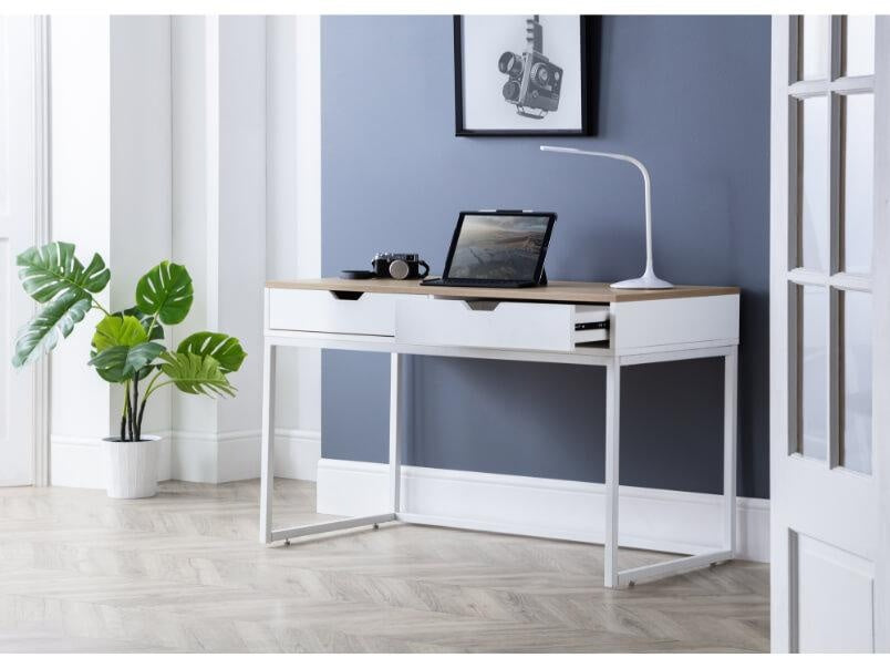 California Desk White/Oak