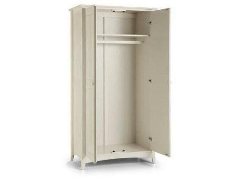 Cameo 2 Door Wardrobe Stone White