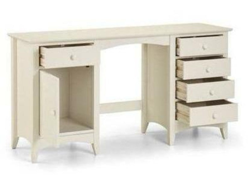 Cameo Dressing Table Stool Stone White