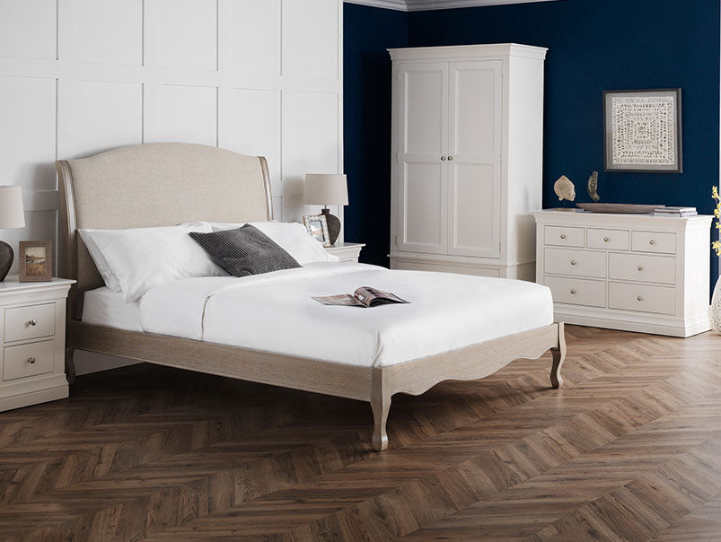 Camden Wood & Fabric Bed