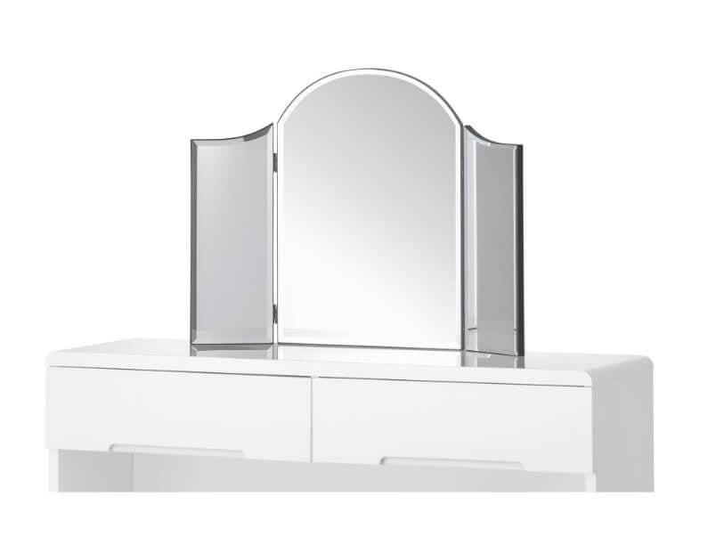 Canto Curved Dressing Table Mirror Clear Bevelled