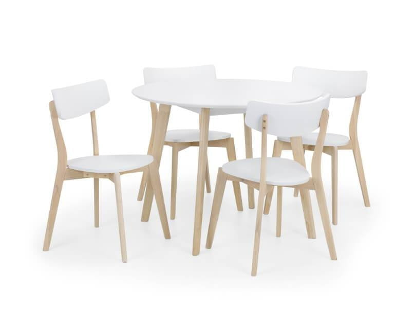 Cargo Round Dining Table White