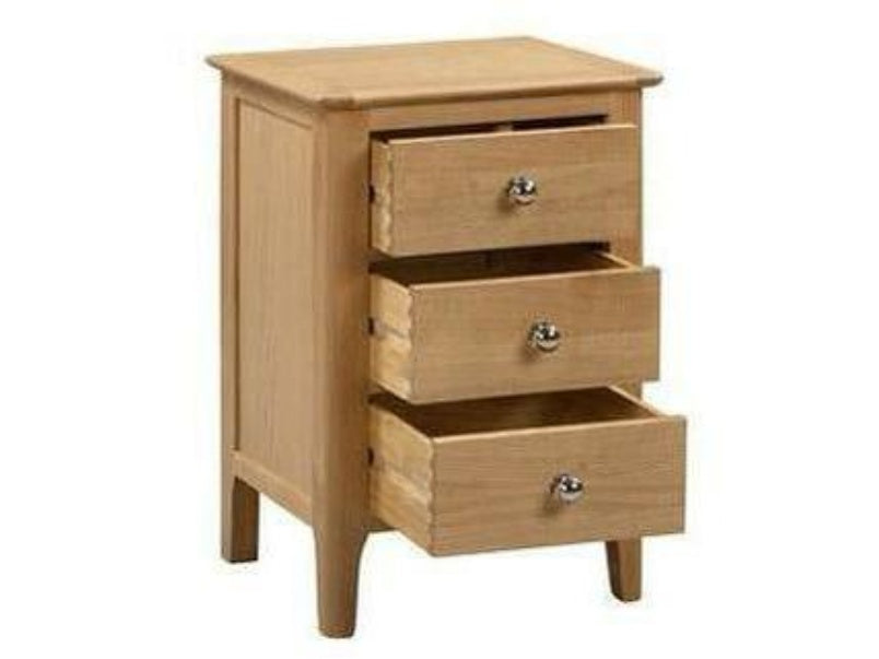 Cotswold Oak 3 Drawer Bedside