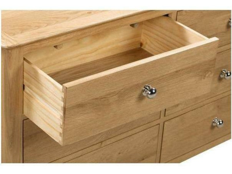 Cotswold Oak 6 Drawer Wide Chest