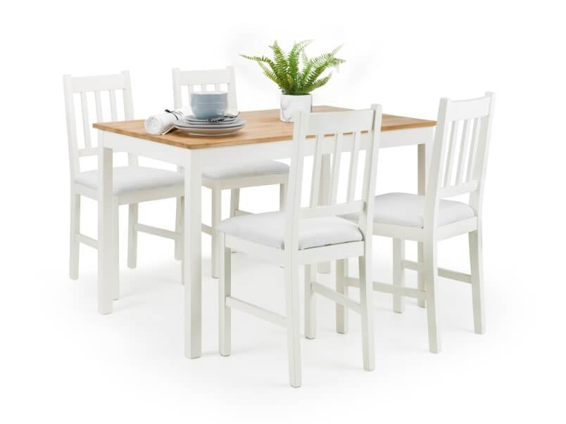 Chelsea Dining Chair Ass White & Oak (Set of 2)