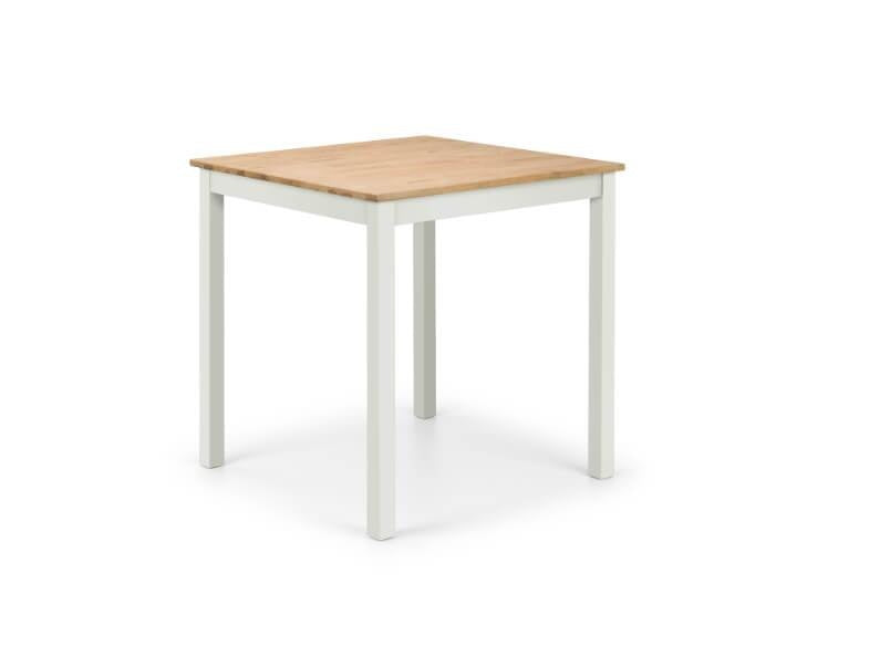 Chelsea Square Dining Table 75cm White & Oak