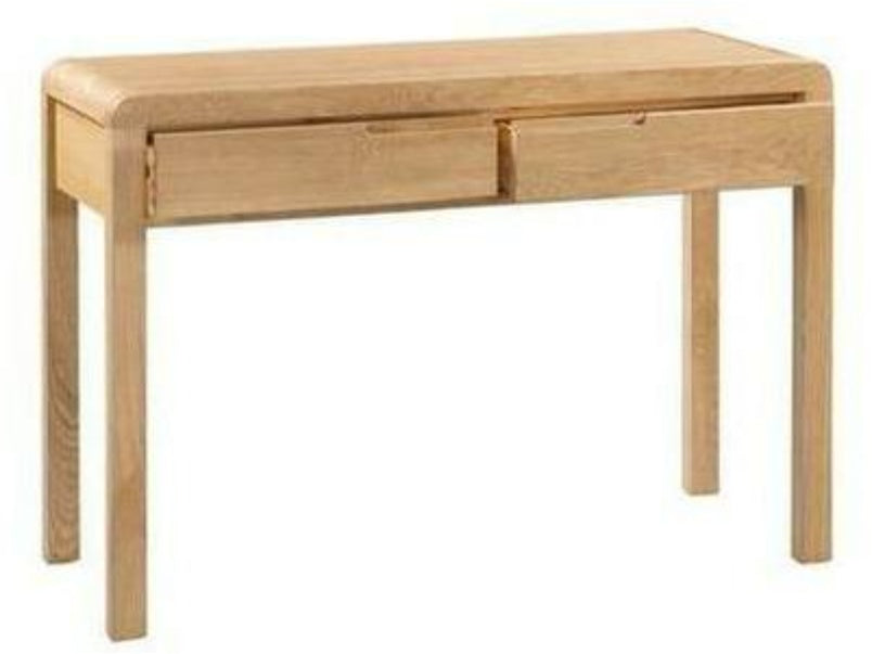 Curve Oak 2 Drawer Dressing Table & Stool