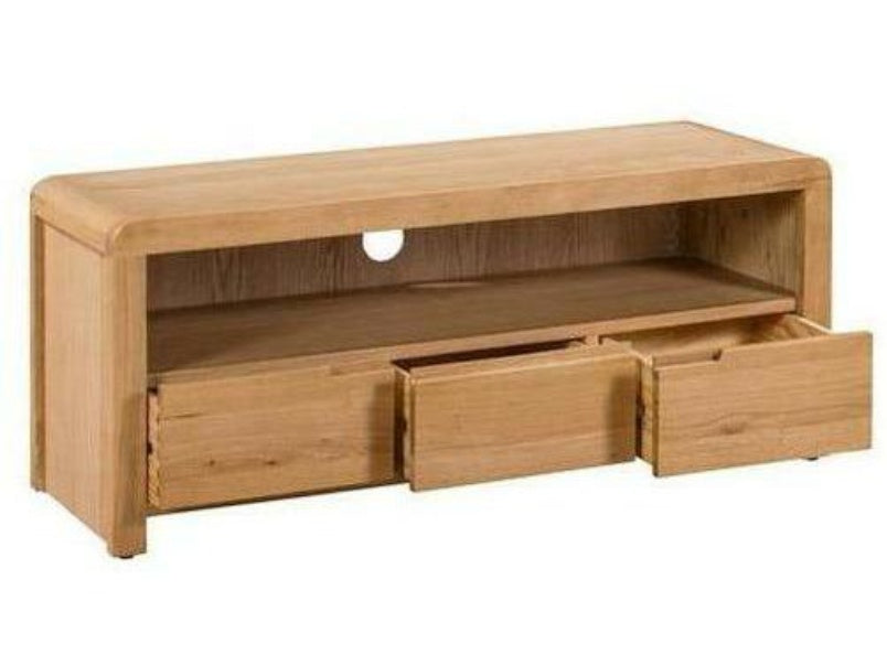 Curve Oak Tv Unit