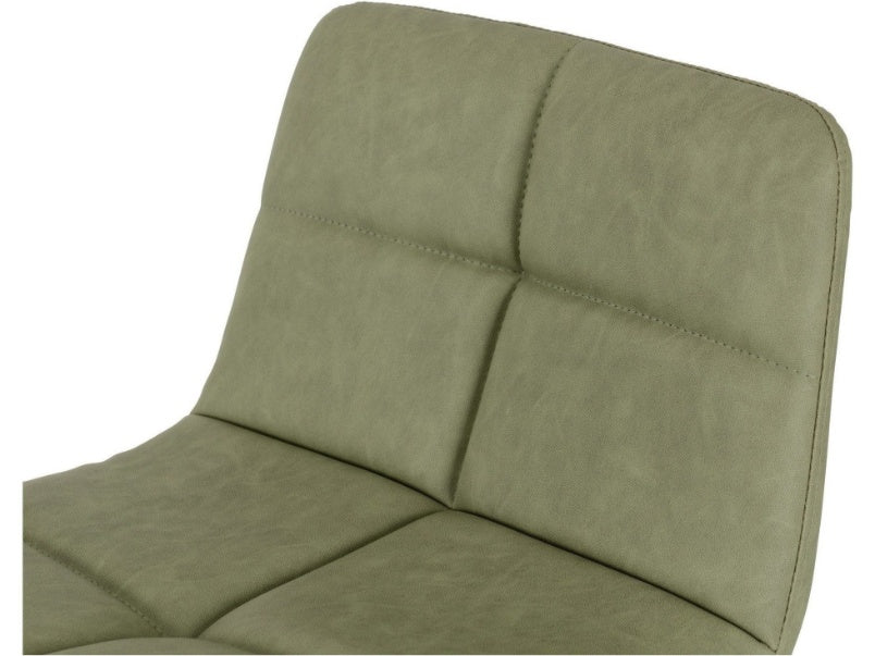 Darwin Bar Chair Green Faux Leather (Set of 2)