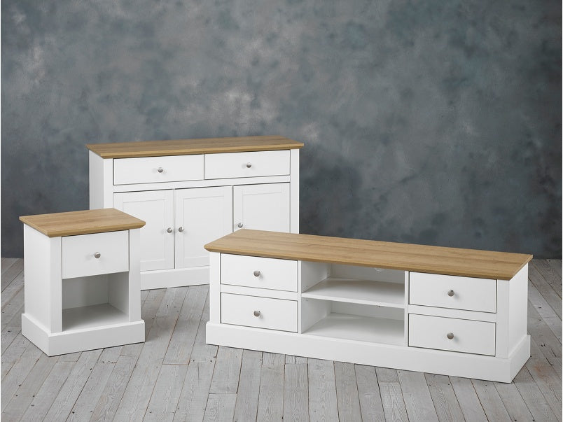 Devon TV Unit White