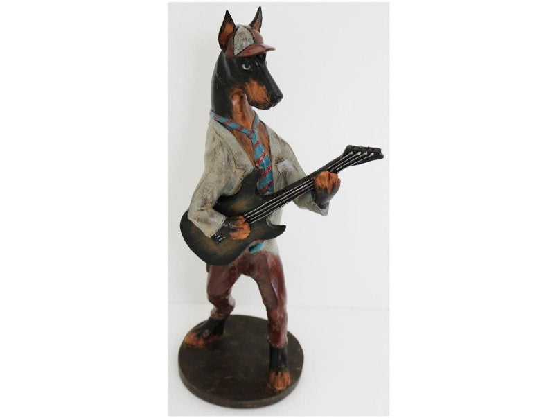 14" Dog with Guitar