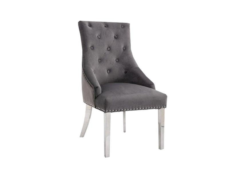 Duke Dining Chair with Plain Knocker & Plain Back