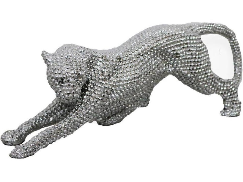 16" Electroplated Jewel Leopard