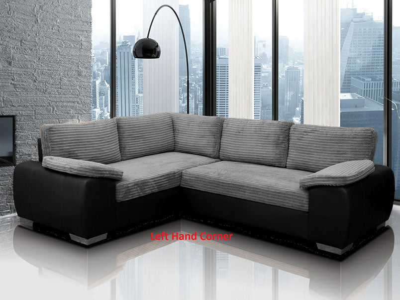 City Corner Sofa Bed 2C1 Metropolis Fabric