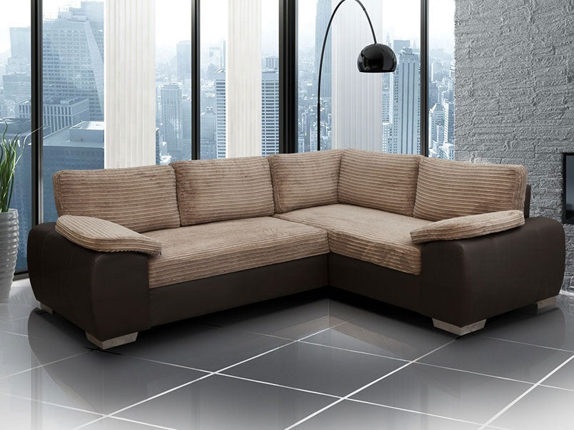 City Corner Sofa Bed 2C1 Metropolis Fabric