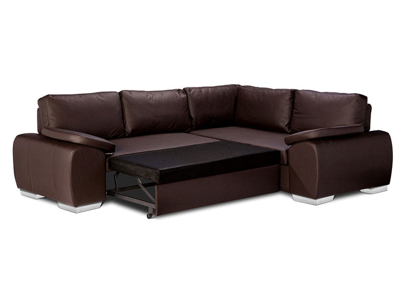 City Corner Sofa Bed 2C1 Faux Leather