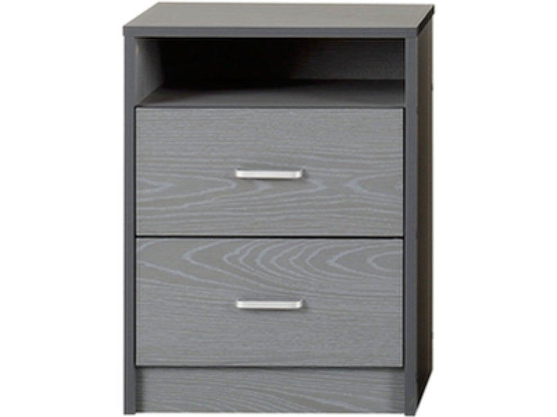 Felix 2 Drawer Bedside Grey