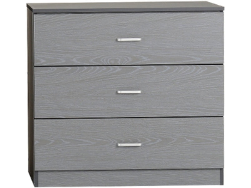 Felix 3 Drawer Chest Grey