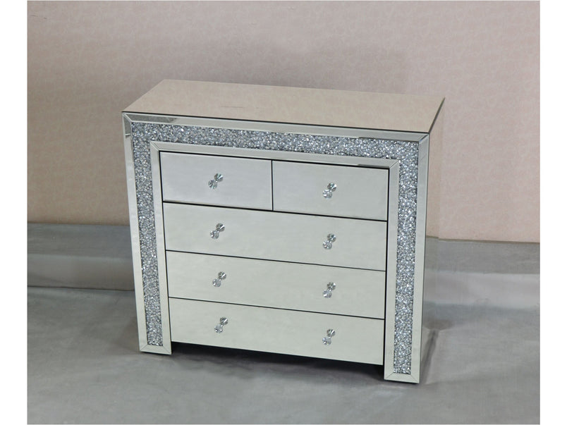 Mocka MDF Glass Large Chest