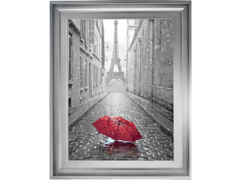 Parisienne Street Red Umbrella
