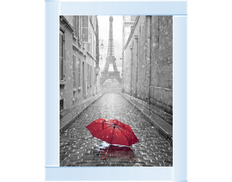 Parisienne Street Red Umbrella