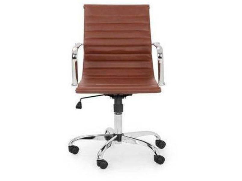 Gio Upholstered Office Chair Black/Chrome