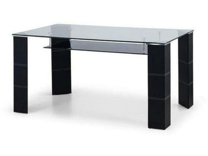 Greenwich Black Glass Dining Table