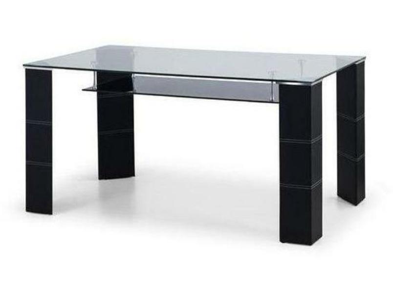 Genoa Black Glass Dining Table