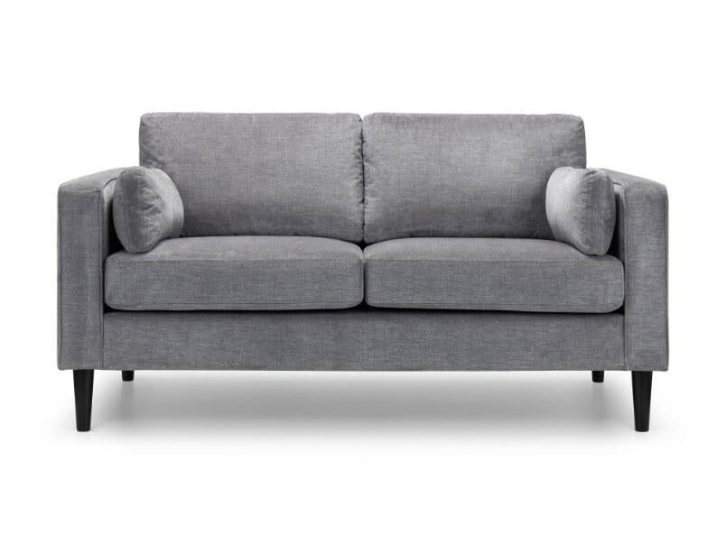 Hayward 2 Seater Dark Grey Chenille Fabric