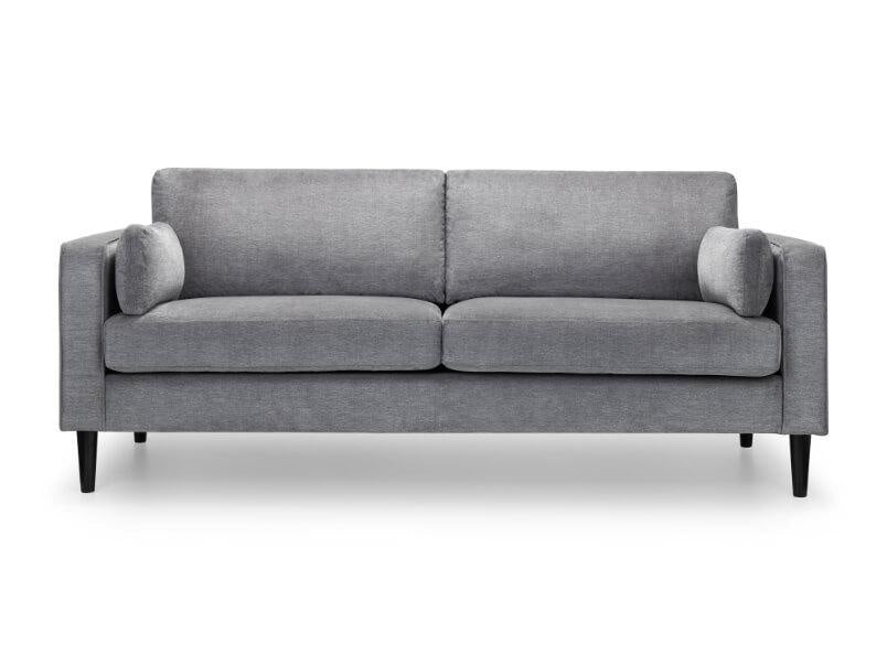 Hayward 3 Seater Dark Grey Chenille Fabric
