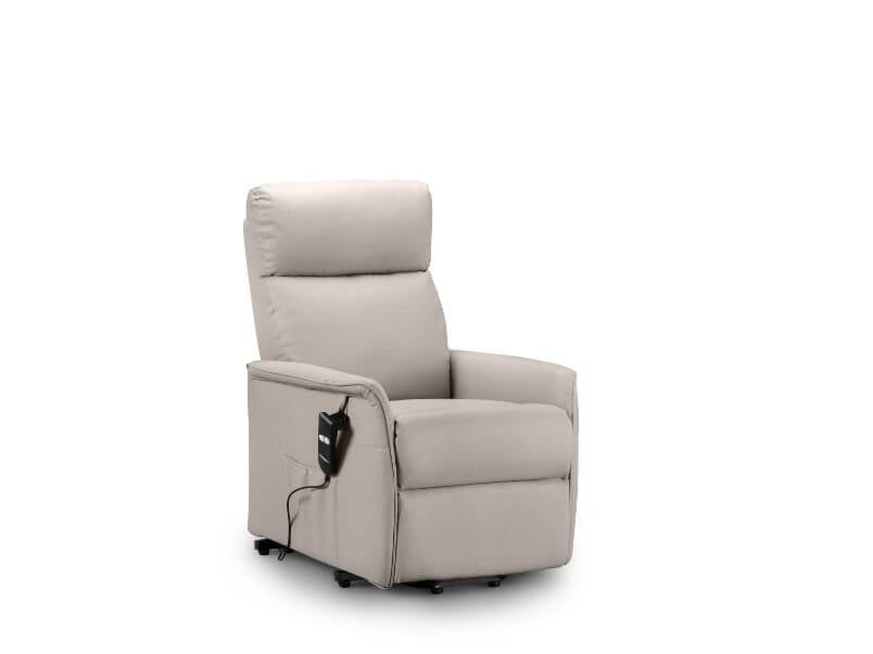 Helena Rise & Recline Chair Pebble Faux Leather