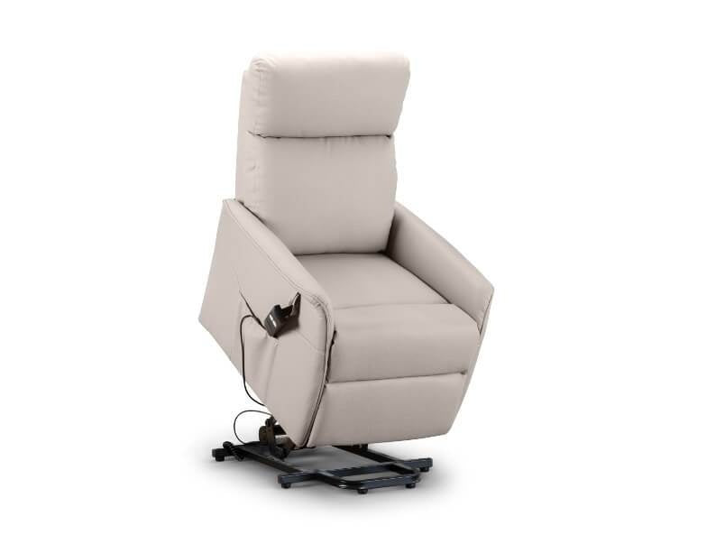 Helena Rise & Recline Chair Pebble Faux Leather