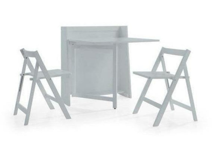 Helsinki Compact Folding Light Grey Dining Set