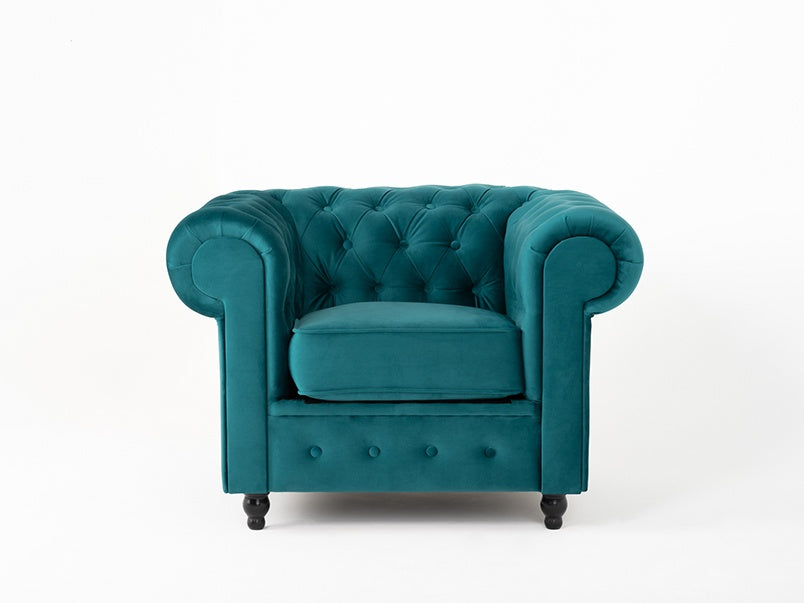 Alderley Plush Velvet Armchair