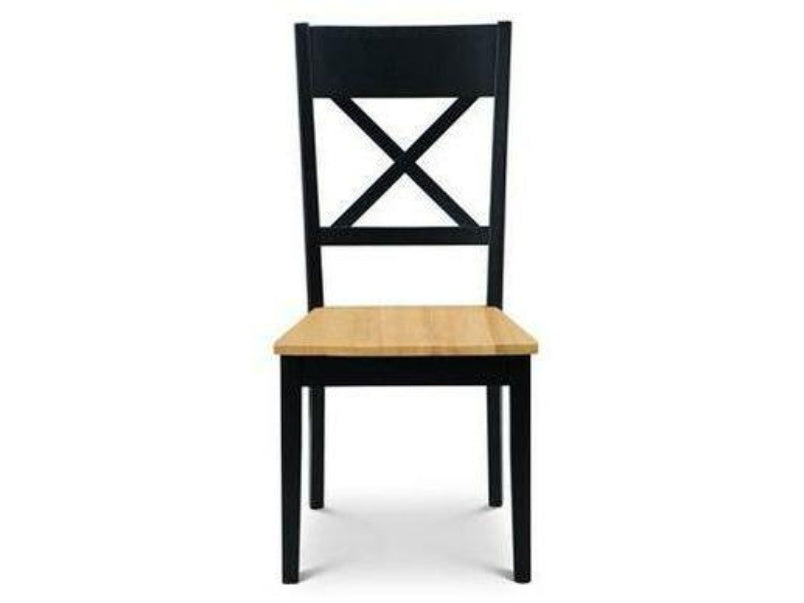 Hockley Black/Oak Dining Chair (Pack of 2)