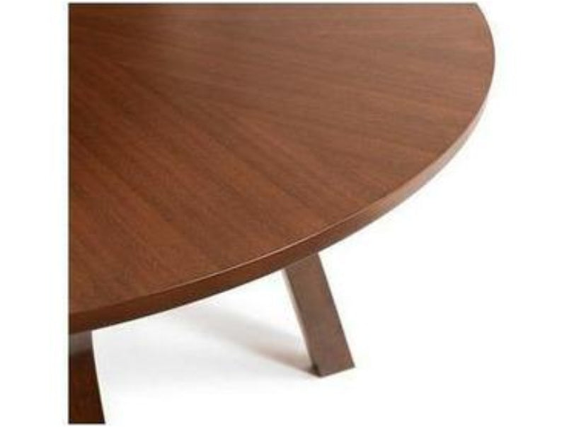 Huxley Round Table with Real Walnut Veneer