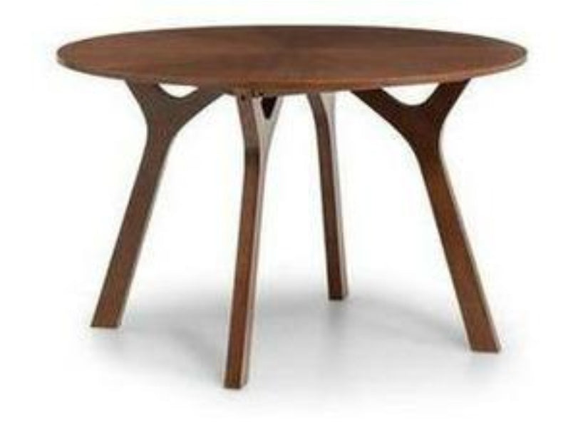 Huxley Round Table with Real Walnut Veneer