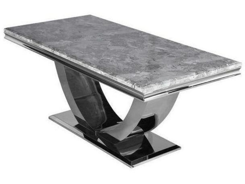 Arial Marble & Glass Dining Table