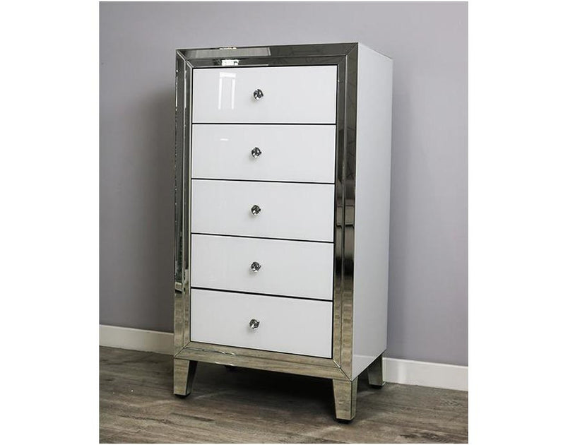 Bianco White MDF Tallboy