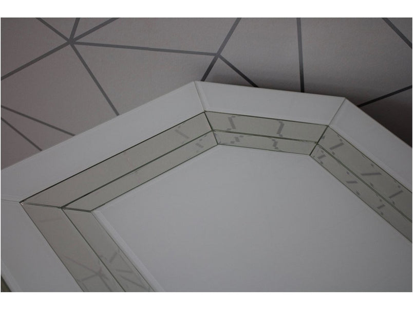 Bianco White MDF Glass TV Unit Small