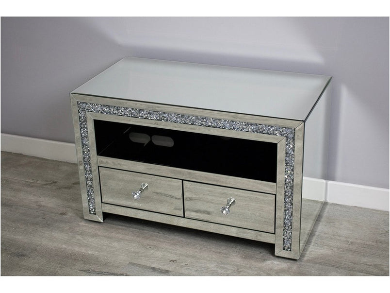 Mocka Silver MDF Glass TV Unit 1