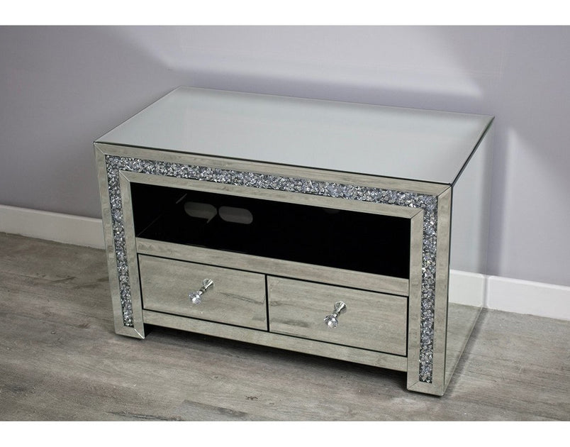 Mocka Silver MDF Glass TV Unit 1