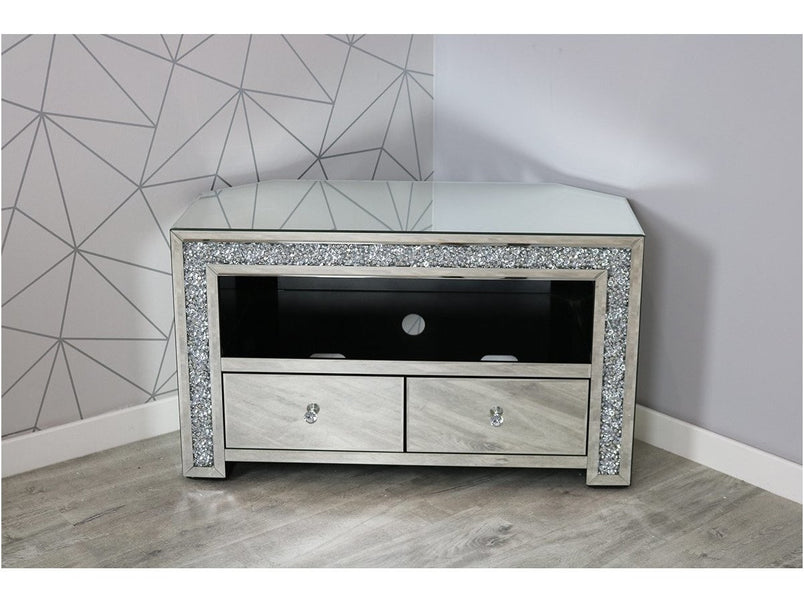 Mocka Silver MDF Glass TV Unit