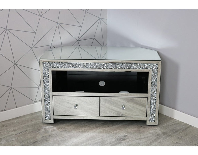 Mocka Silver MDF Glass TV Unit