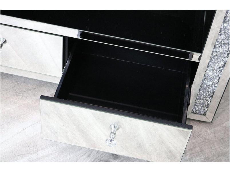 Mocka Silver MDF Glass TV Unit