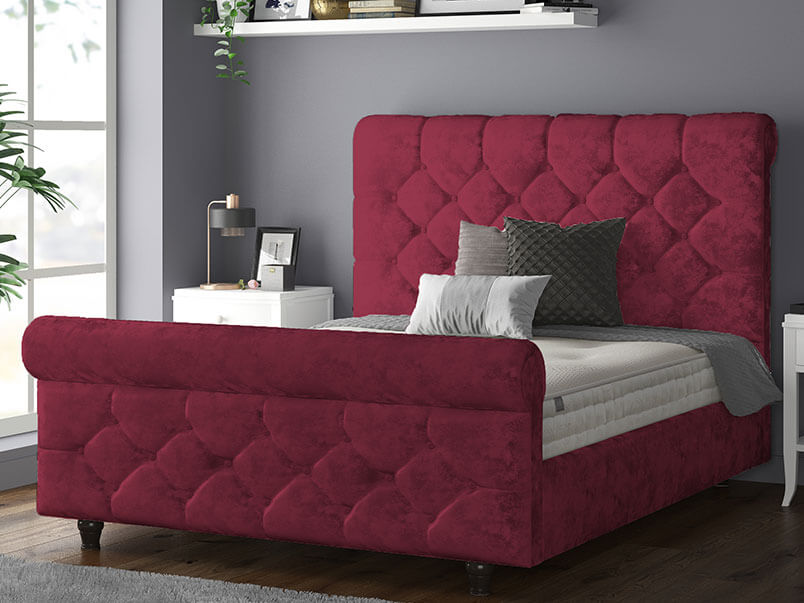 Jasmine Bed Crush Velvet Red