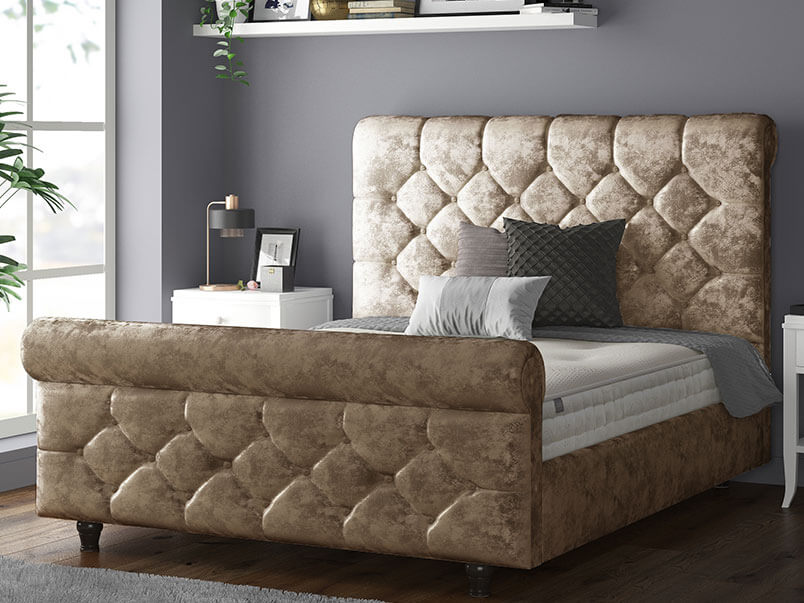 Jasmine Bed Crush Velvet Truffle