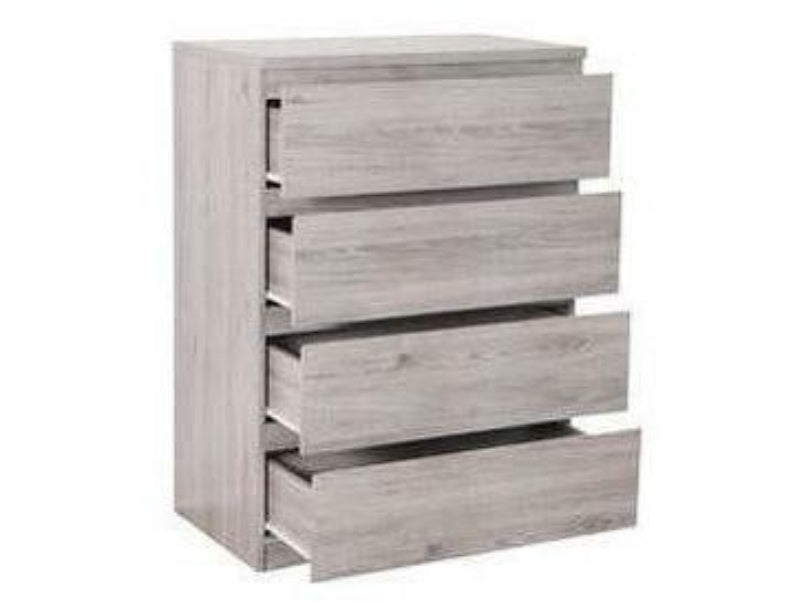 Jupiter 4 Drawer Chest Grey Oak