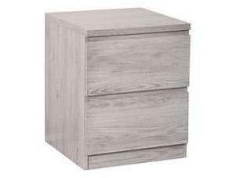 Jupiter 2 Drawer Bedside Grey Oak