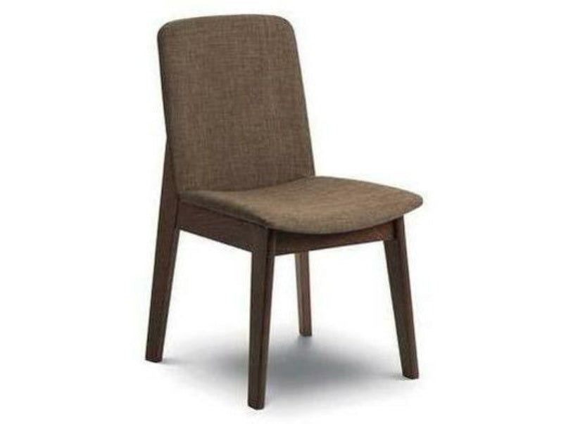 Kensington Walnut Fabric Dining Chair (Pack of 2)